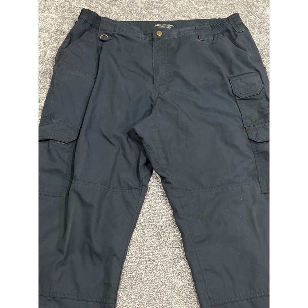 5.11 Tactical Series Mens Black Ripstop Cargo Pants 40x30 Work Trousers TAC-143